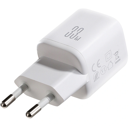 Joyroom JR-TG7 Network Charger with Lightning Cable, 33W, 3A, 1 x USB-A - 1 x USB-C, White