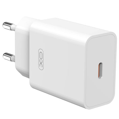Chargeur réseau avec câble USB-C XO Design L126, 20W, 3A, 1 x USB-C, Blanc