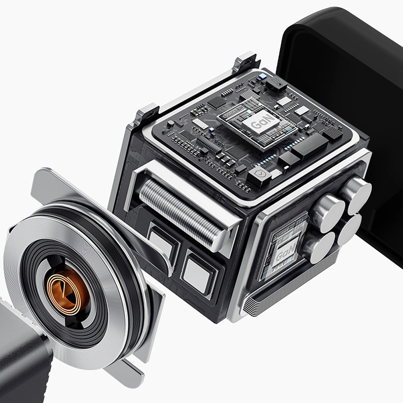 Chargeur réseau avec câble USB-C Dudao A67EU, 67W, 3.35A, 1 x USB-A - 1 x USB-C, Noir