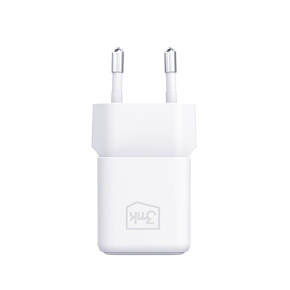 Network Charger with USB-C Cable 3MK Hyper, 25W, 3A, 1 x USB-C, White