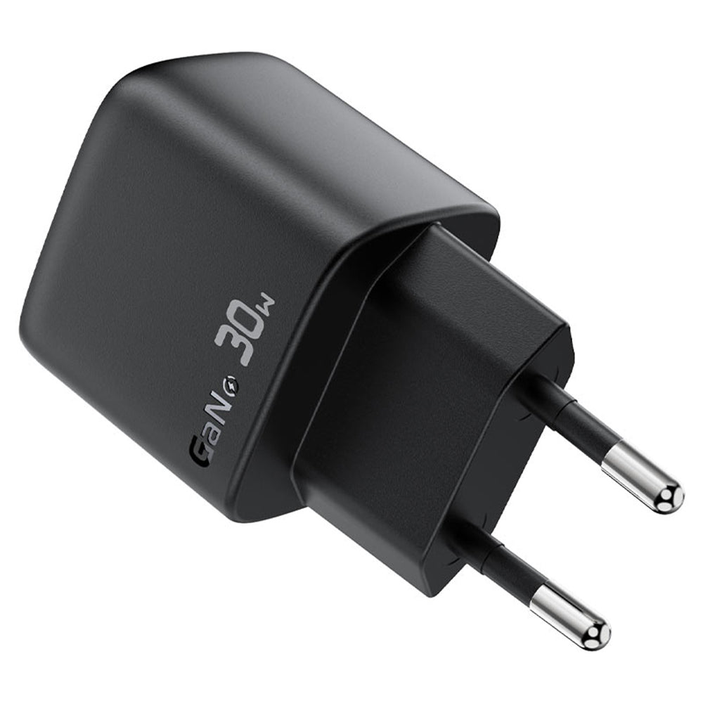 Chargeur réseau avec câble USB-C Acefast A115 Display, 30W, 3A, 1 x USB-C, Noir