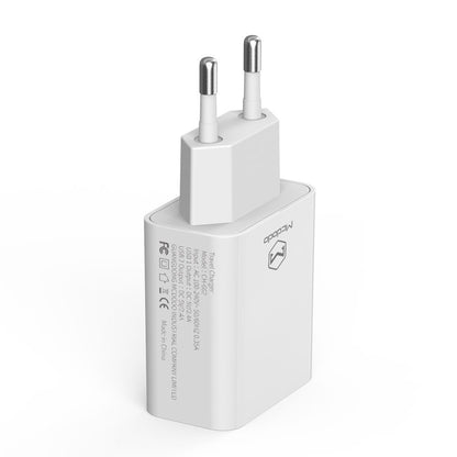 Chargeur Réseau avec Câble USB-C McDodo CH-6721 Offre, 12W, 2.4A, 2 x USB-A, Blanc