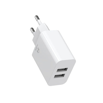 Chargeur Réseau avec Câble USB-C McDodo CH-6721 Offre, 12W, 2.4A, 2 x USB-A, Blanc