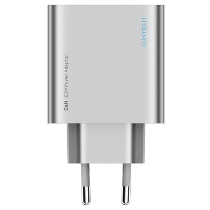 Chargeur secteur Cuktech, 65W, 3,25A, 1 x USB-A - 2 x USB-C, Blanc CUK0A15CEUSL