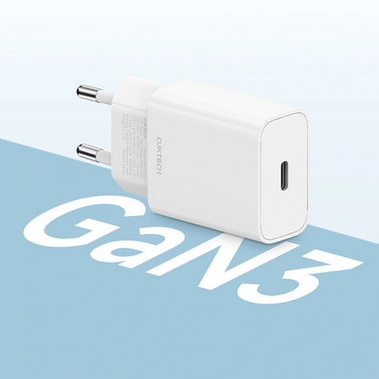 Chargeur secteur Cuktech HA716C, 20W, 3A, 1 x USB-C, Blanc