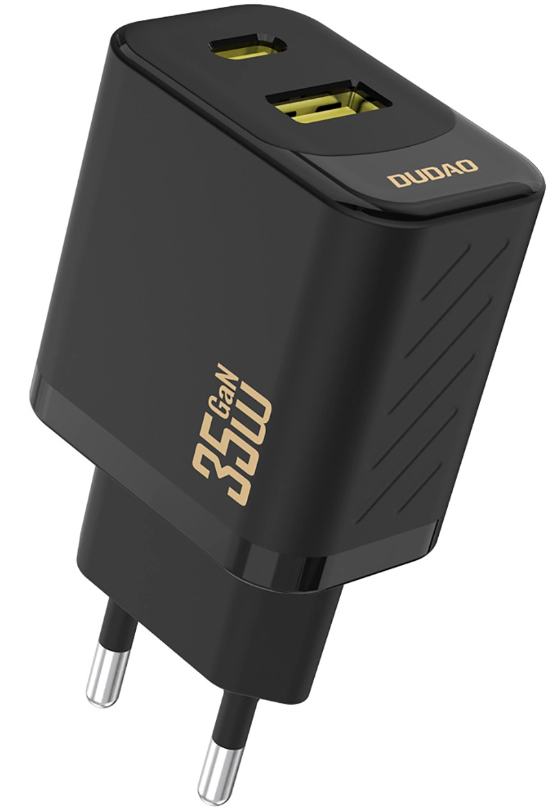 Chargeur secteur Dudao A27 Max, 35W, 1 x USB-A - 1 x USB-C, Noir