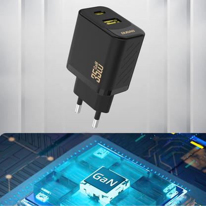 Chargeur secteur Dudao A27 Max, 35W, 1 x USB-A - 1 x USB-C, Noir