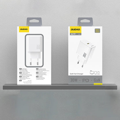 Chargeur Réseau Dudao A27P, 30W, 3A, 1 x USB-C, Blanc