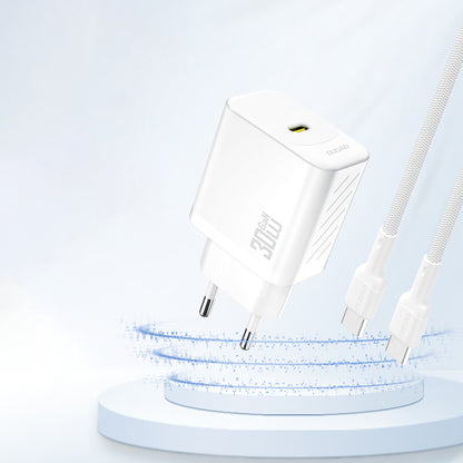 Chargeur Réseau Dudao A27P, 30W, 3A, 1 x USB-C, Blanc