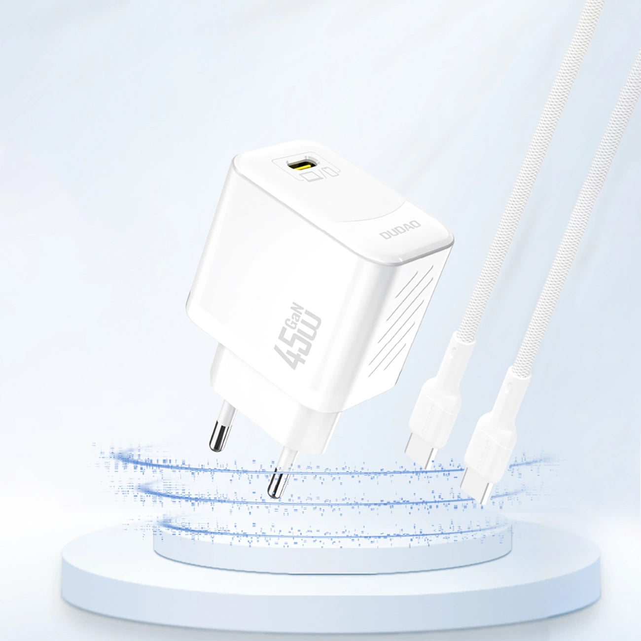 Chargeur Réseau Dudao A28, 45W, 3A, 1 x USB-C, Blanc