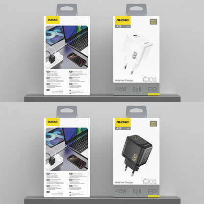 Chargeur Réseau Dudao A28, 45W, 3A, 1 x USB-C, Blanc