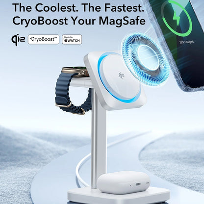 ESR CryoBoost 3in1 Wireless Network Charger, 25W, 1.67A, Black