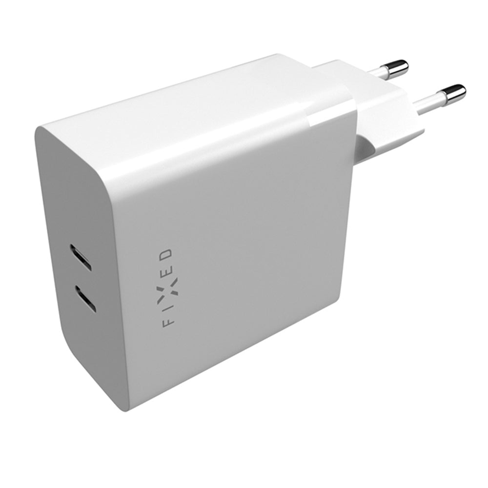 Chargeur Réseau Fixed, 65W, 3.25A, 2 x USB-C, Blanc