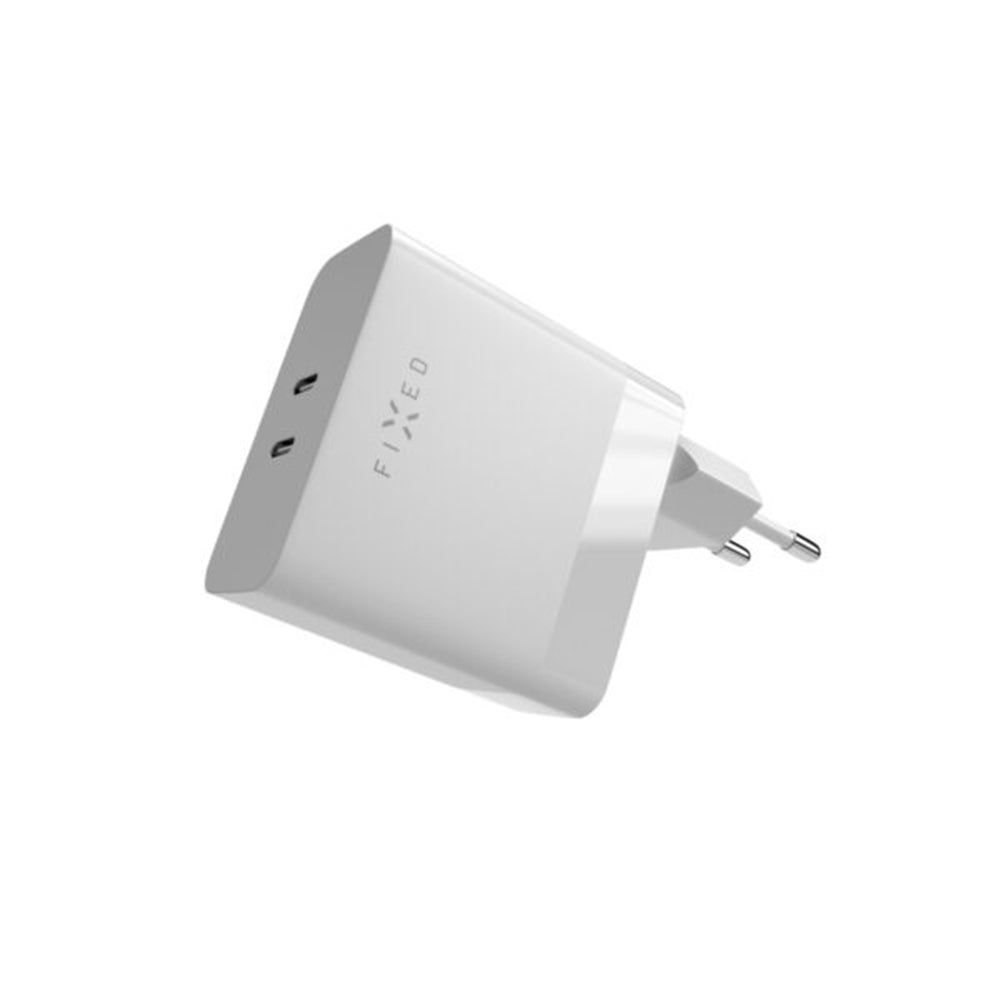 Chargeur Réseau Fixed, 65W, 3.25A, 2 x USB-C, Blanc