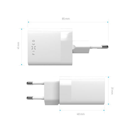 Chargeur Réseau Fixed Mini, 45W, 3A, 1 x USB-A - 1 x USB-C, Blanc
