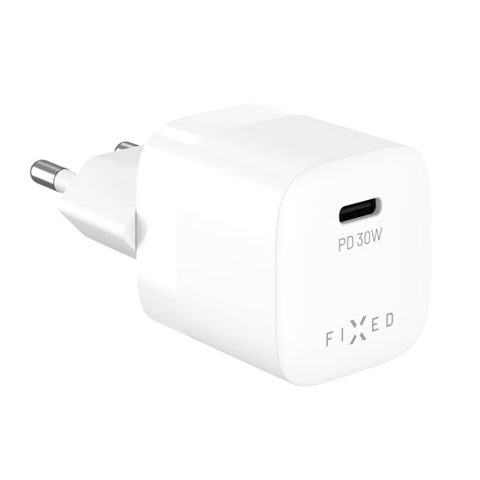 Fixed Mini2 Network Charger, 30W, 3A, 1 x USB-C, White
