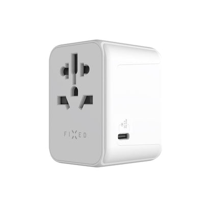 Chargeur Réseau Fixed Travel, 30W, 3A, 2 x USB-A - 1 x USB-C, Blanc