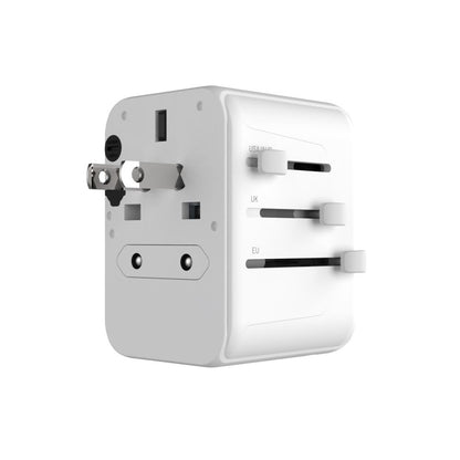 Chargeur Réseau Fixed Travel, 30W, 3A, 2 x USB-A - 1 x USB-C, Blanc