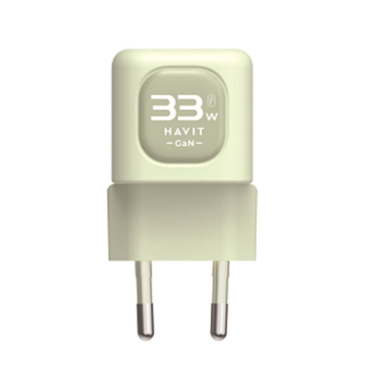 Chargeur Réseau HAVIT UC230, 33W, 3A, 1 x USB-A - 1 x USB-C, Vert