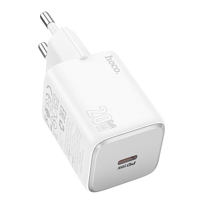 Chargeur Réseau HOCO N40, 20W, 3A, 1 x USB-C, Blanc