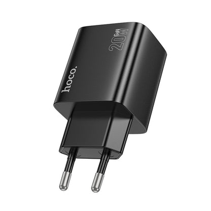 Chargeur Réseau HOCO N55, 20W, 3A, 2 x USB-A - 2 x USB-C, Noir