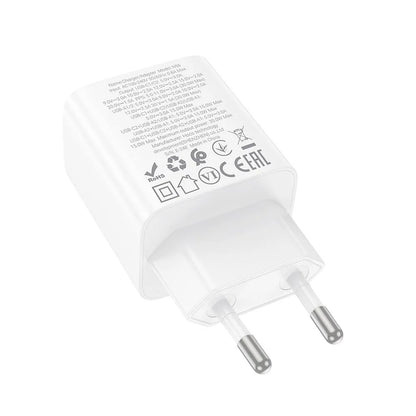 Chargeur Réseau HOCO N56, 30W, 3A, 2 x USB-A - 2 x USB-C, Blanc