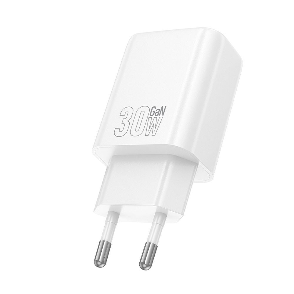 Chargeur Réseau HOCO N62, 30W, 3A, 1 x USB-C, Blanc