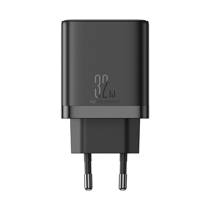 Chargeur réseau Joyroom JR-TCF10, 32W, 3A, 1 x USB-A - 2 x USB-C, Noir 