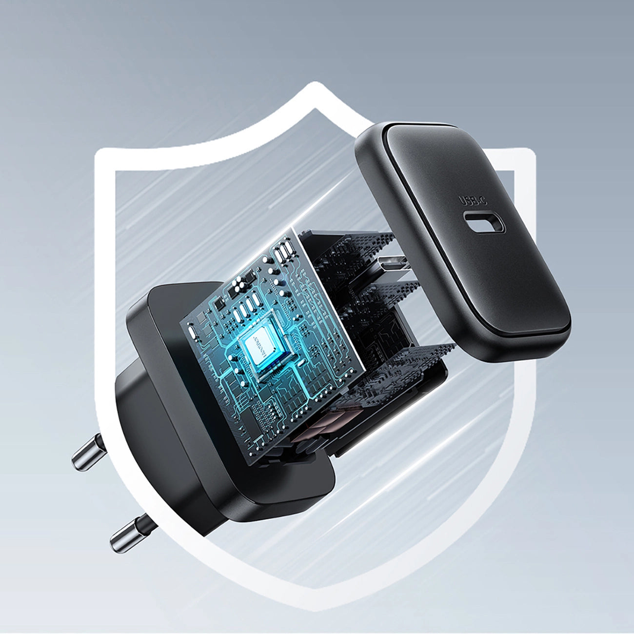 Chargeur Réseau Joyroom JR-TCF23, 25W, 3A, 1 x USB-C, Noir