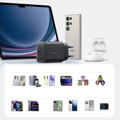 Chargeur Réseau Joyroom JR-TCF23, 25W, 3A, 1 x USB-C, Noir