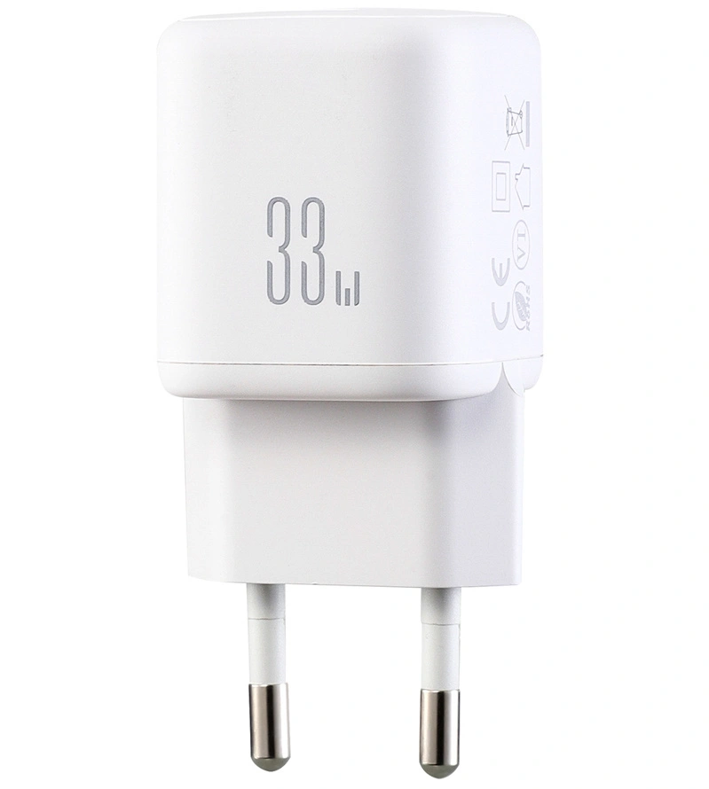 Chargeur Réseau Joyroom JR-TG7, 33W, 3A, 1 x USB-A - 1 x USB-C, Blanc
