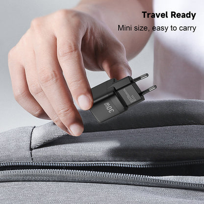 Chargeur Réseau Lito LC11, 30W, 3A, 1 x USB-C, Noir