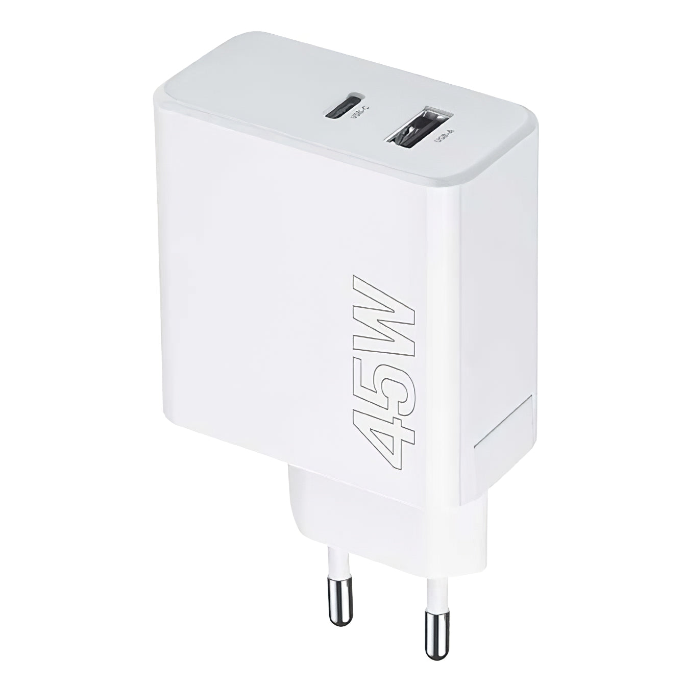 Chargeur réseau MaXlife MXTC-07-45AC, 45W, 3A, 1 x USB-A - 1 x USB-C, blanc