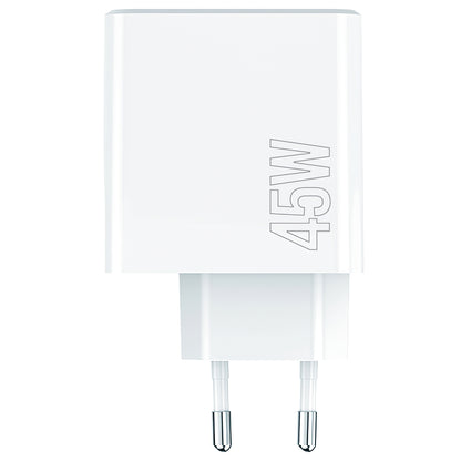 Chargeur réseau MaXlife MXTC-07-45ACC, 45W, 3A, 1 x USB-A - 2 x USB-C, blanc 