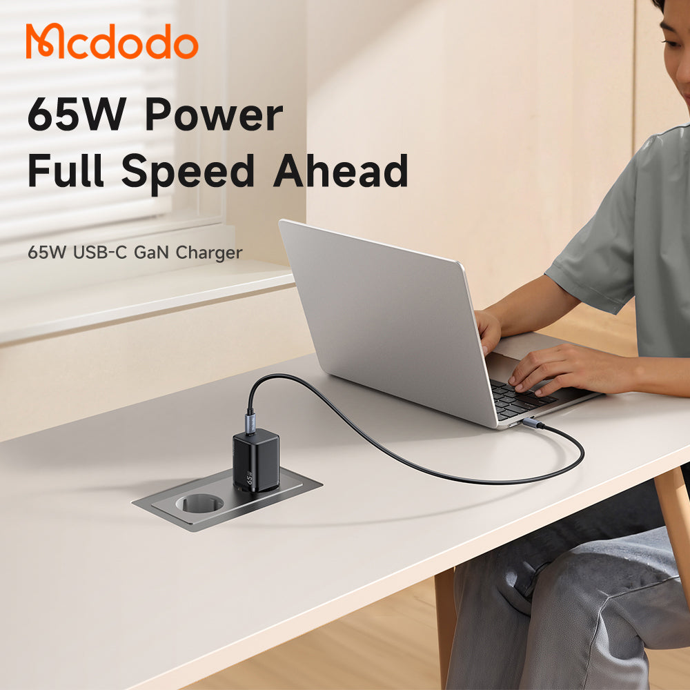 Chargeur secteur McDodo CH-0850 Ultimate Mini, 65W, 3,25A, 1 x USB-C, Noir