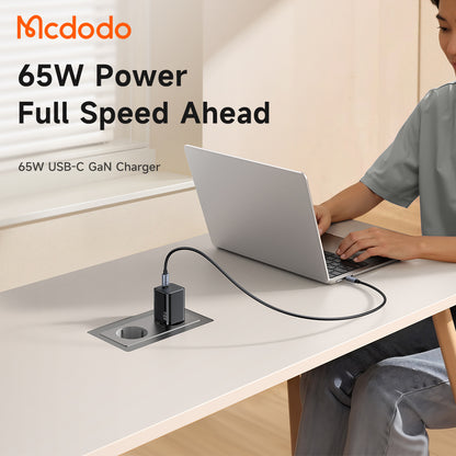 Chargeur secteur McDodo CH-0850 Ultimate Mini, 65W, 3,25A, 1 x USB-C, Noir