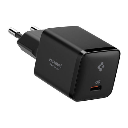 Chargeur Secteur Spigen EE301EU Essential, 30W, 3A, 1 x USB-C, Noir ACH09493
