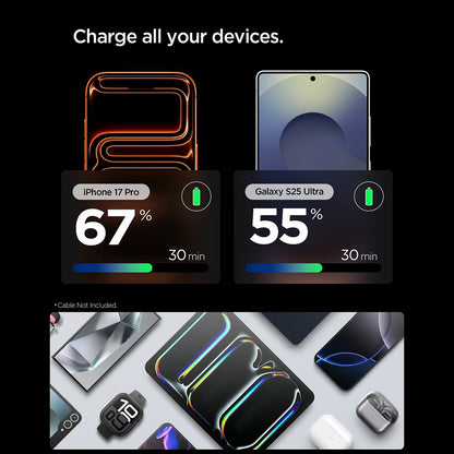 Chargeur Secteur Spigen EE301EU Essential, 30W, 3A, 1 x USB-C, Noir ACH09493