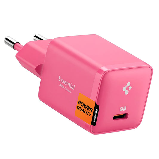 Chargeur secteur Spigen EE301EU Essential, 30W, 3A, 1 x USB-C, Rose ACH10449