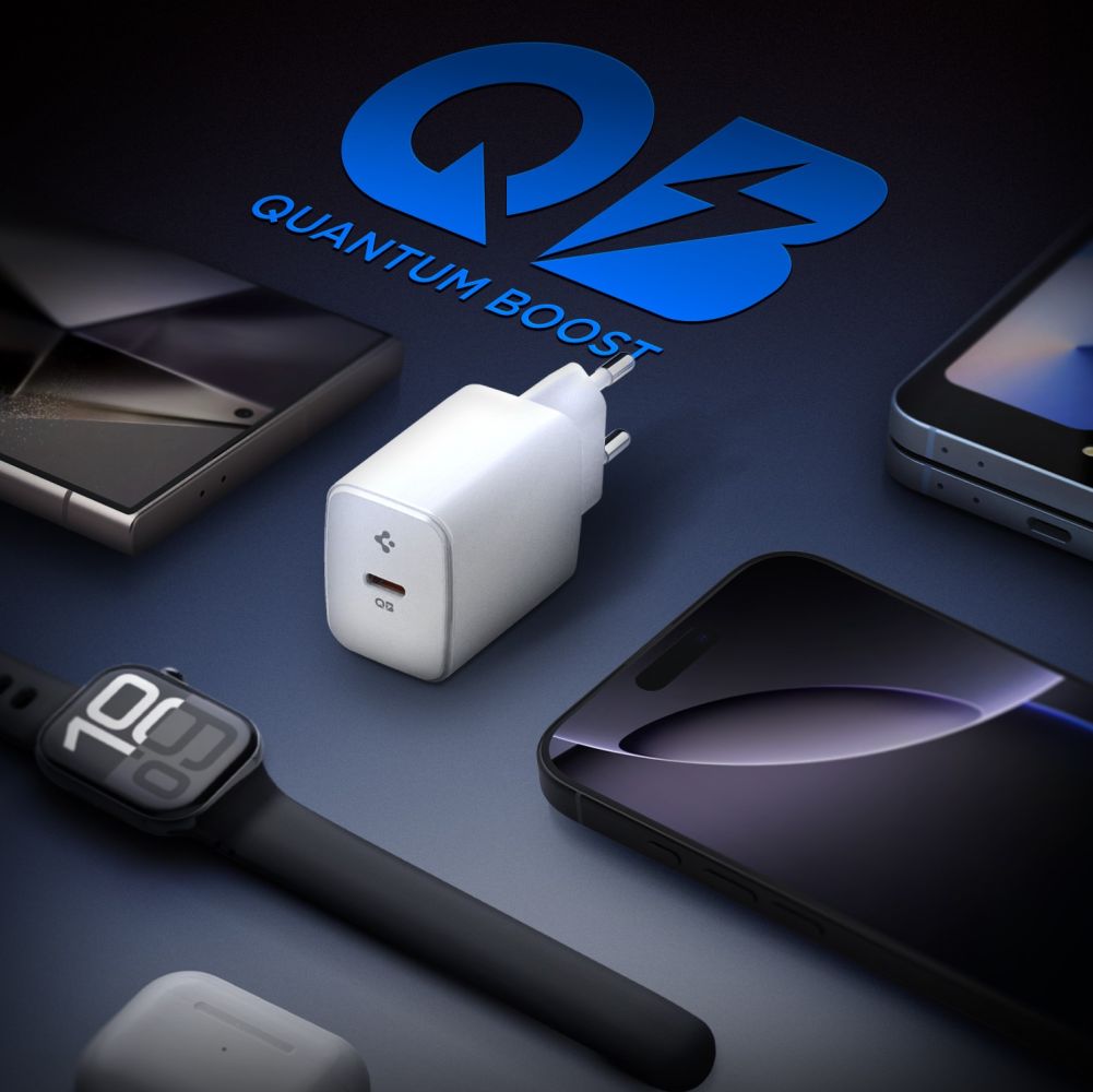 Chargeur Réseau Spigen Essential, 20W, 3A, 1 x USB-C, Blanc