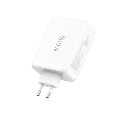 Chargeur Réseau Tech-Protect NC200W-GAN, 200W, 5A, 1 x USB-A - 3 x USB-C, Blanc