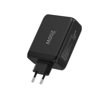 Chargeur Réseau Tech-Protect NC200W-GAN, 200W, 5A, 1 x USB-A - 3 x USB-C, Noir