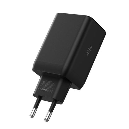 Chargeur réseau Tech-Protect NC45W, 45W, 3A, 2 x USB-C, noir 