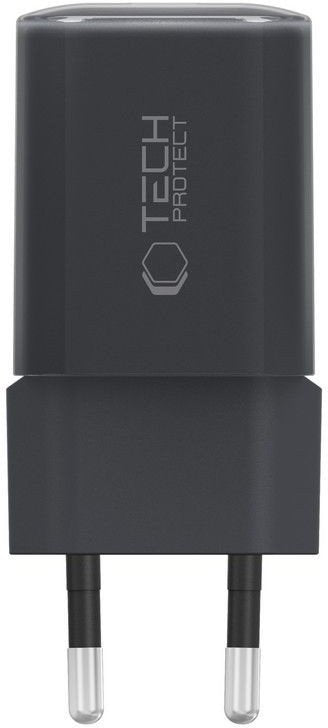 Chargeur Réseau Tech-Protect NCM33W, 33W, 3A, 1 x USB-A - 1 x USB-C, Noir