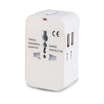 Chargeur Réseau Techsuit HHT202 Travel, 10W, 2A, 2 x USB-A, Blanc
