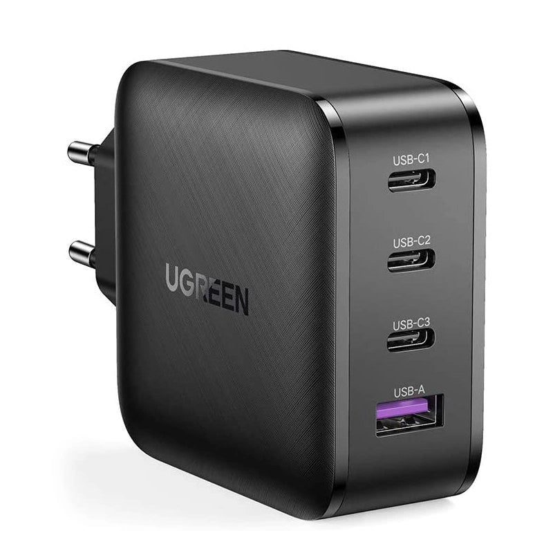 Chargeur réseau UGREEN CD104, 65W, 3A, 1 x USB-A - 3 x USB-C, Noir