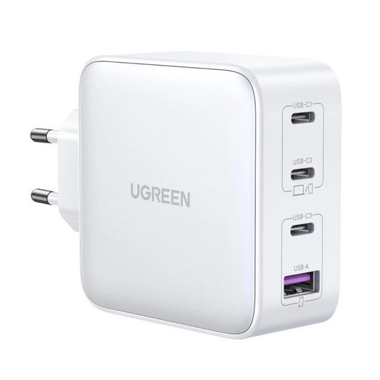 Chargeur Réseau UGREEN CD226, 100W, 5A, 1 x USB-A - 3 x USB-C, Blanc