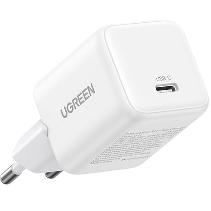 Chargeur Réseau UGREEN X513, 30W, 3A, 1 x USB-C, Blanc