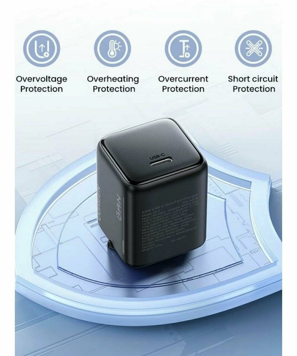 Chargeur Réseau UGREEN X517, 25W, 3A, 1 x USB-C, Noir