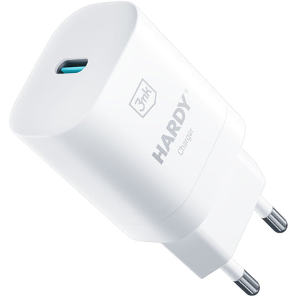 Chargeur réseau 3MK Hardy GaN, 33W, 3A, 1 x USB-C, blanc